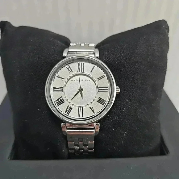 Anne Klein Accessories - Womens Anne Klein Watch 30mm Round Dial Silver Tone Bracelet AK/2159 New Battery